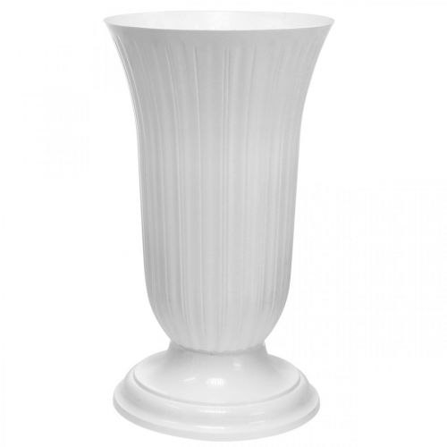 Floristik24 Lilia balta plastikinė vaza Ø28cm H48cm