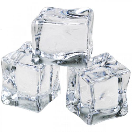 daiktų Dirbtiniai ledo kubeliai dekoratyvinis ledas skaidrus 2,5×3×2,5cm 12vnt