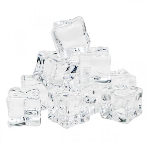 daiktų Dirbtiniai ledo kubeliai dekoratyviniai ledukai skaidrūs 2cm 30vnt