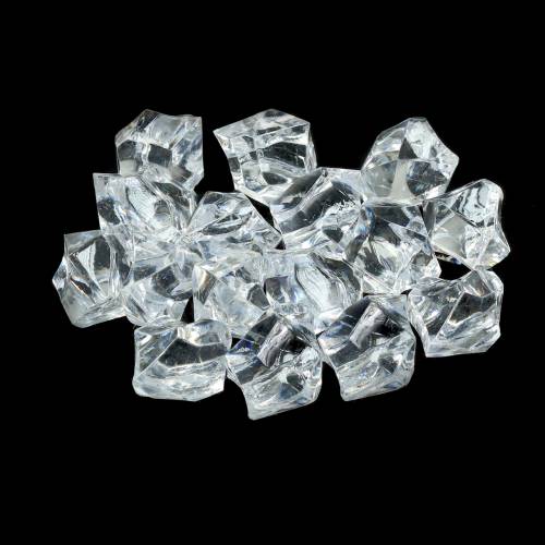 Ledo kubeliai akriliniai dirbtiniai ledo kubeliai 2cm 200g
