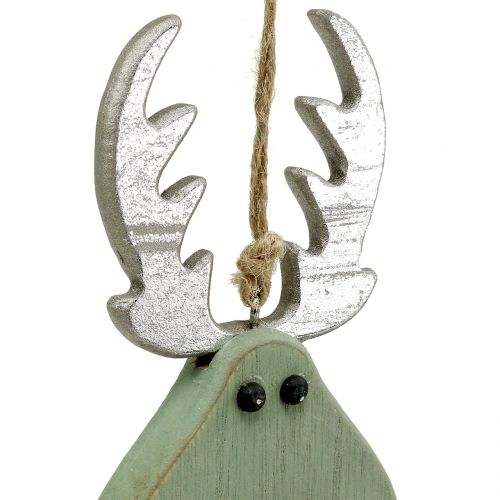 daiktų Briedžio galvutė mėta pakabinimui 14,5cm x 7,2cm 4 vnt