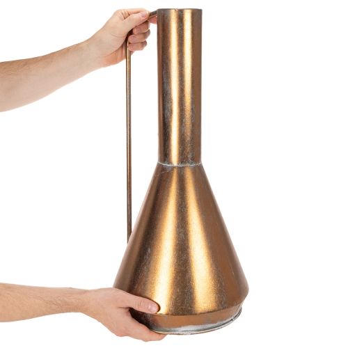 Elegantiška grindų vaza, vintažinio stiliaus, rytietiško stiliaus, vario spalvos metalinis dekoratyvinis ąsotis, Ø27cm, aukštis 58cm | Floristik24.lt