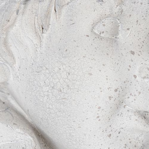 daiktų Dekoratyvinė nykštuko galvos figūrėlė stilingam sodo ir svetainės akcentui, pilka, 30 cm