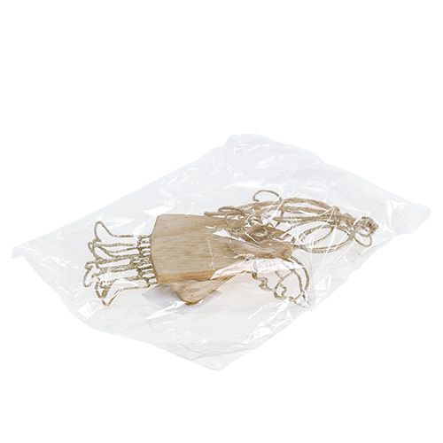 Floristik24 Angelas pakabinti sidabrą 16cm - 18cm 3vnt