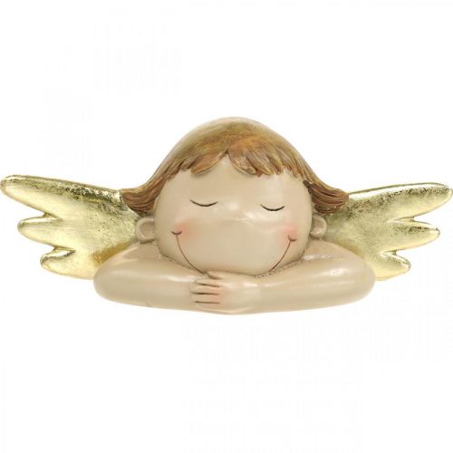 Dekoratyvinė angelo figūra Kalėdų stalo puošmena 22,5 × 9,5 × 9 cm