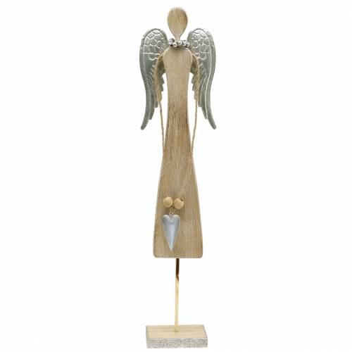 Floristik24 Medinė angelinė gamta su blizgučiais H53cm
