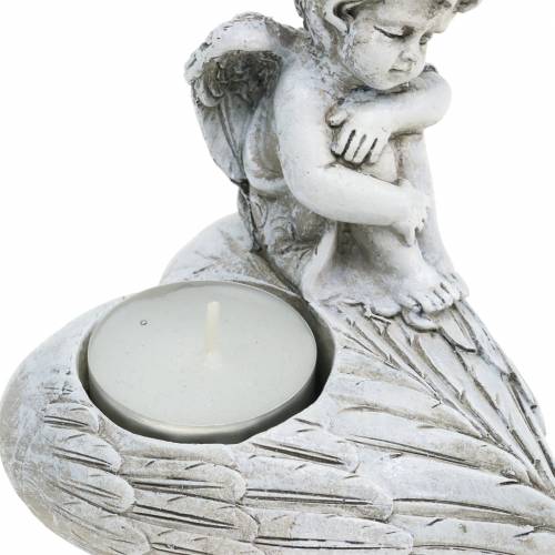 Floristik24 Kapo dekoravimo arbatinės žvakidės laikiklis angelas 10cm 2vnt