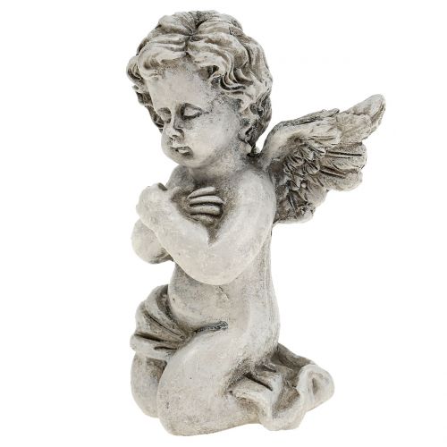 Floristik24 Angelų figūrėlės pilkos 9cm 3 vnt