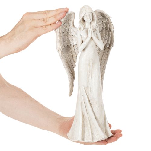 Angelo figūrėlė stovinti ir besimeldžianti, dekoracija, 36 cm | Floristik24.lt