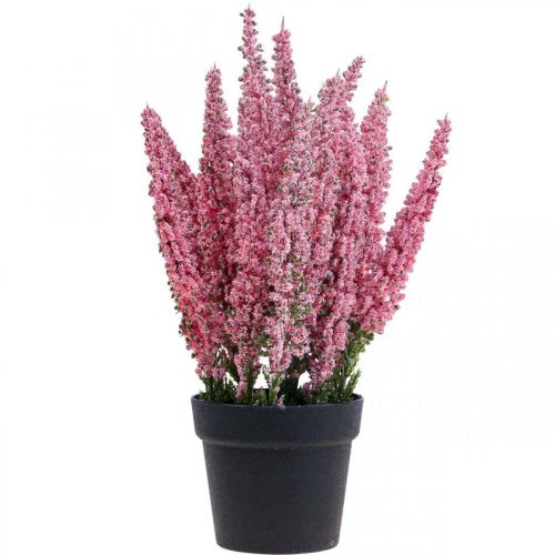 Floristik24 Erika rožinis viržių šluota viržių dirbtinis augalas H26cm