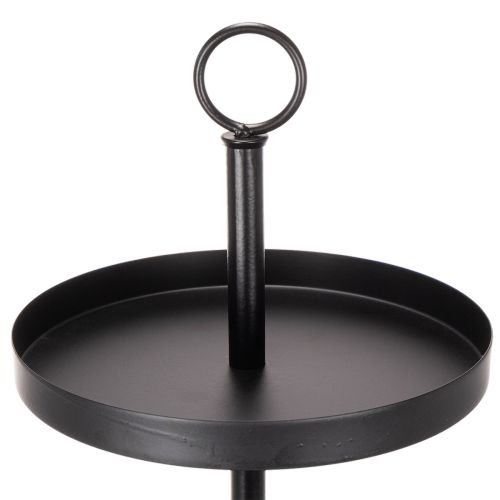 Trijų pakopų metalinis apvalus serviravimo stovas, skirtas daugiapakopiam stalo papuošimui, 61 cm | Floristik24.lt