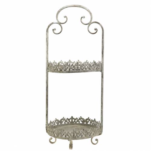 Floristik24 Etagere pilkas antikvarinis H66,5cm