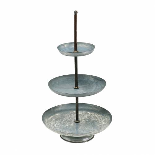 Floristik24 Etagere cinko Shabby Chic Ø31cm H50cm