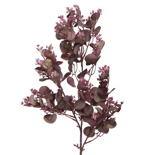 Dekoratyvinė dirbtinė šakelė Eukalipto šakelė bordo 66cm 2vnt