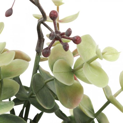 daiktų Eukalipto krūmas Dirbtinis Eukalipto Žalias Raudonas 39cm