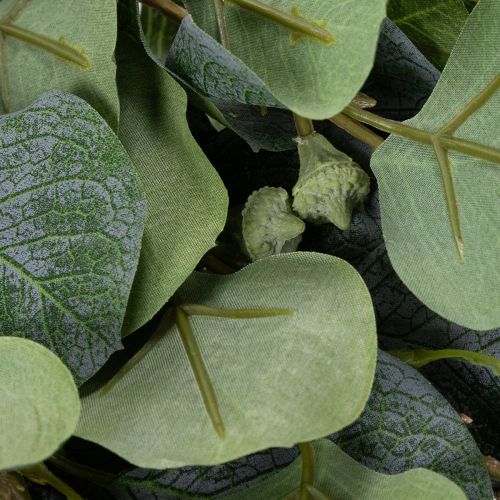 daiktų Dirbtinė eukalipto gėlė moderniam interjero dizainui, 85 cm, 3 vnt.