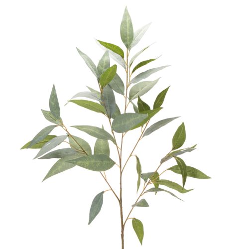 Dirbtinė eukalipto šakelė, natūraliai žalia, dekoracija, 100 cm