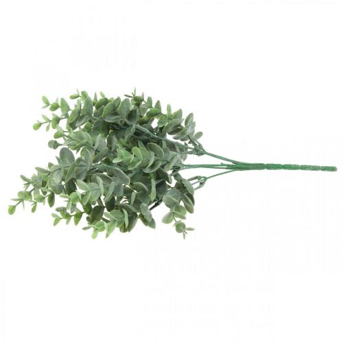 Floristik24 Eukalipto šakelės žalia dirbtinė eukalipto puošmena ant kirtimo 36cm