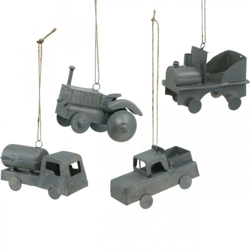 Floristik24 Transporto priemonės metalas pakabinti surūšiuotas 9-10cm 4vnt