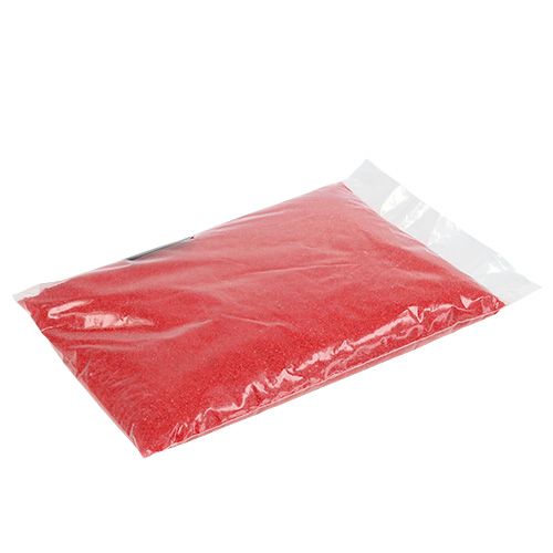 Floristik24 Spalva smėlio 0,5mm raudona 2kg