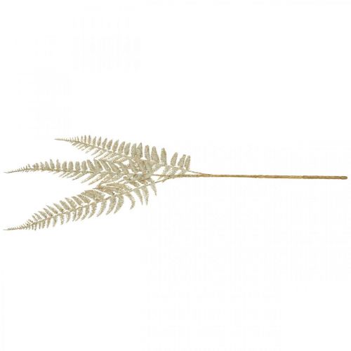 Floristik24 Deco paparčio dirbtinis augalas auksinis, blizgantis kalėdinis papuošimas 74cm