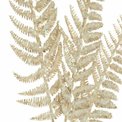 Floristik24 Deco paparčio dirbtinis augalas auksinis, blizgantis kalėdinis papuošimas 74cm