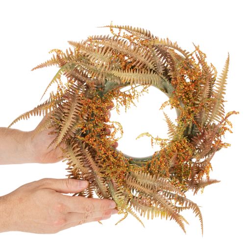 Dirbtinis paparčio vainikas stalui ir durims 35 cm | Floristik24.lt