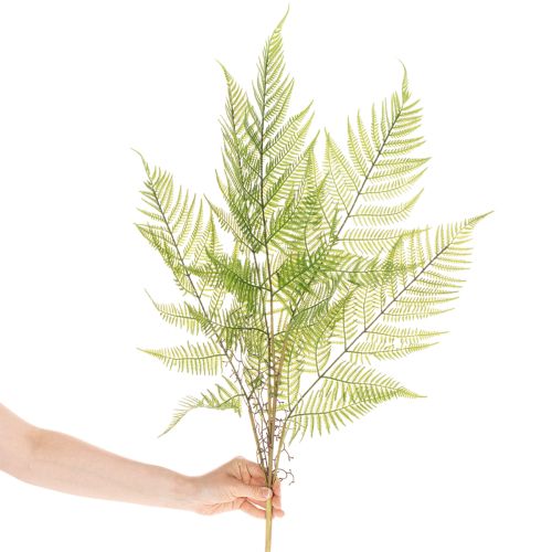 Dirbtinė paparčio šakelė, dekoratyvinis žalias augalas gėlių kompozicijoms, 80 cm | Floristik24.lt