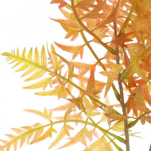 Floristik24 Paparčio dirbtinė raudona ir žalia dirbtinė paparčio rudens puošmena 70cm