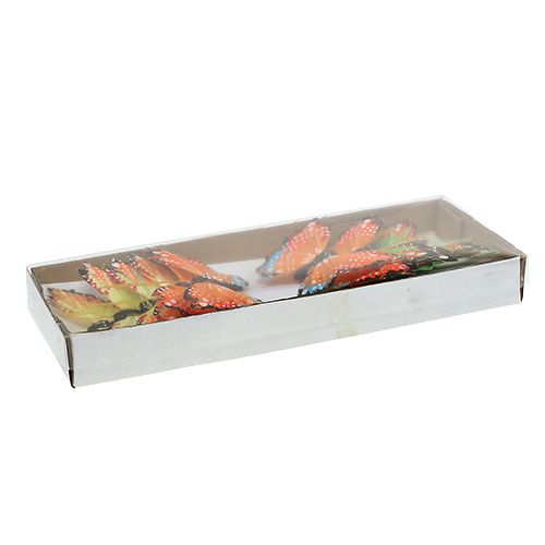 Floristik24 Plunksnų drugelis 9cm asorti 12vnt