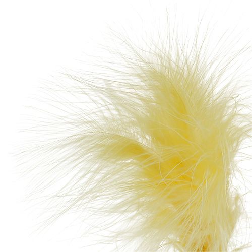 Floristik24 Spyruoklė ant pagaliuko L 30cm Geltona 12vnt