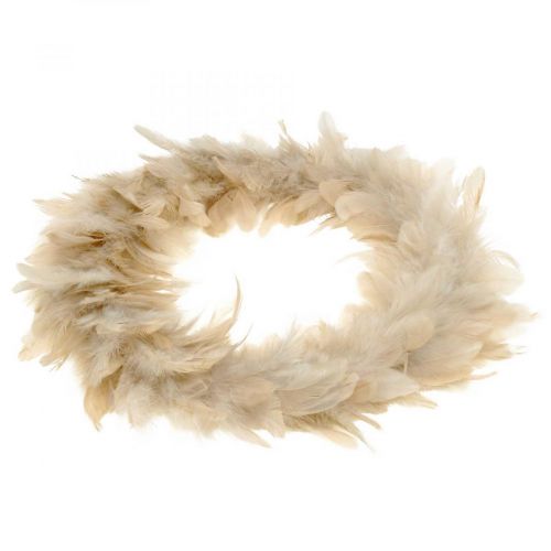 Floristik24 Deco plunksnų vainikas rožinis Ø25cm Plunksnų vainikas