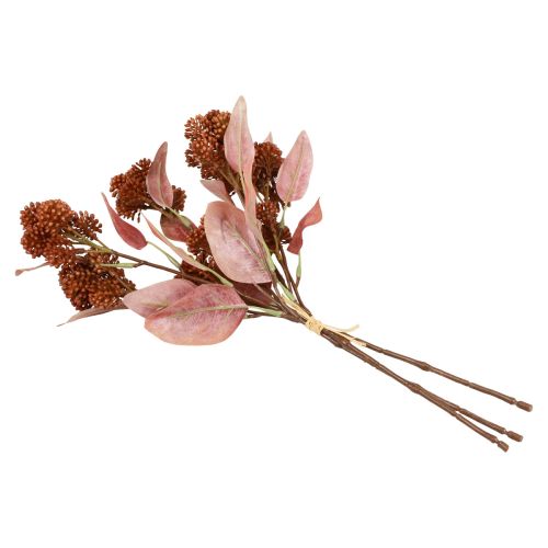 daiktų Riebalai vištiena Red Sedum Stonecrop Dirbtinės gėlės 41cm 3vnt