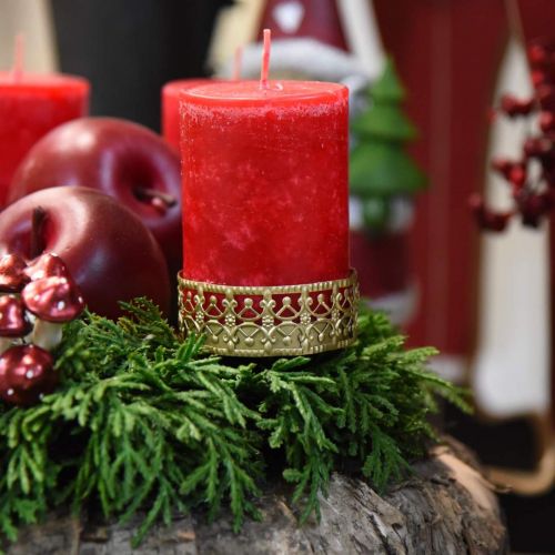 Floristik24 Filigraninis žvakių laikiklis, skirtas prijungti aukso spalvos Ø6,4 cm H12,5 cm 4 vienetų senovinė išvaizda