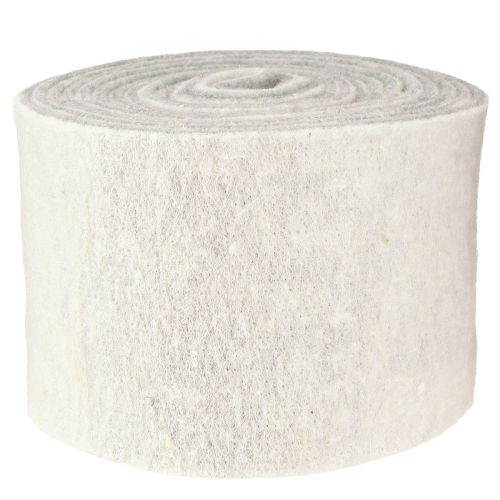 daiktų Veltinio juostelė 15cm x 5m dvispalvė pilka, balta