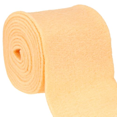 Floristik24 Veltinio juostelė šviesiai oranžinė 15cm 5m