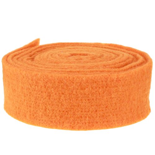 daiktų Veltinio juostelė oranžinė 7,5cm 5m