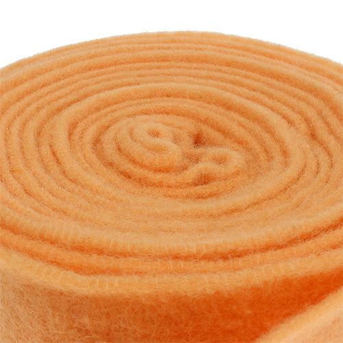 Floristik24 Veltinio juostelė 7,5cm 5m šviesiai oranžinė
