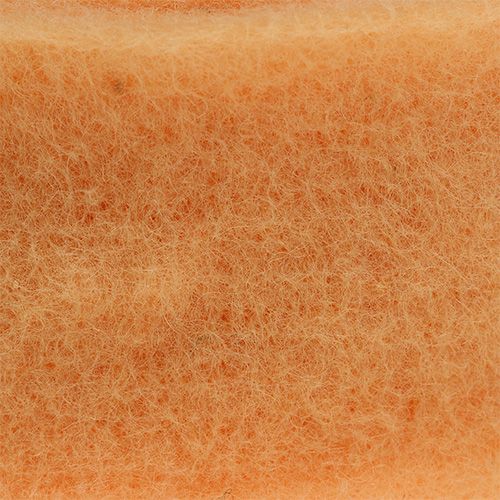 Floristik24 Veltinio juostelė 7,5cm 5m šviesiai oranžinė