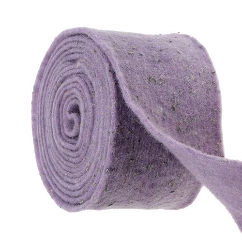 Floristik24 Veltinio juostelė Emotion su levandų gėlėmis 15cm x 5m violetinė