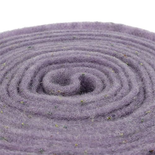 Floristik24 Veltinio juostelė Emotion su levandų gėlėmis 15cm x 5m violetinė