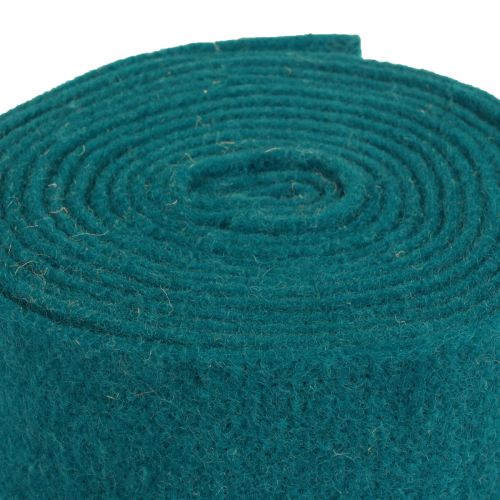 Veltinio juostelė vilna juostelė veltinio rulonas turkio mėlyna žalia 7,5cm 5m