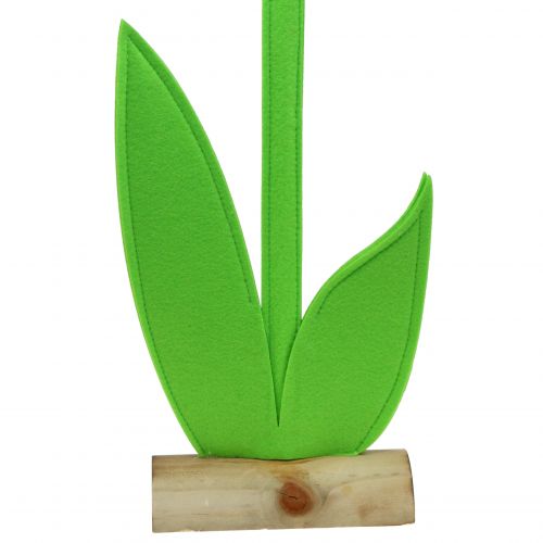 Floristik24 Rožinė veltinio gėlė 64cm