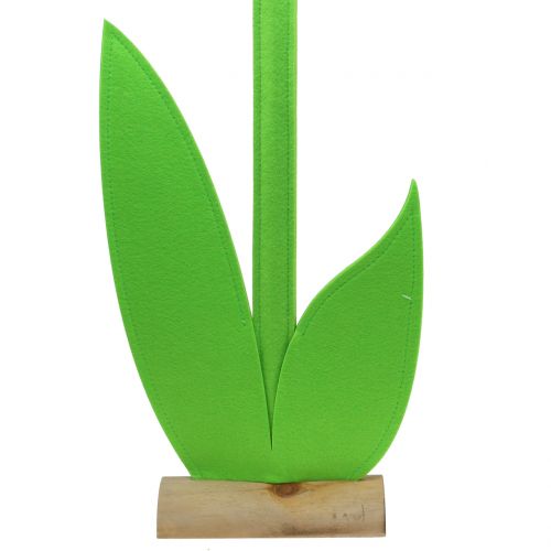 Floristik24 Geltona veltinio gėlė 87cm