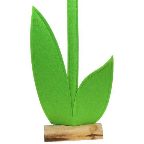 Floristik24 Rožinė veltinio gėlė 87cm