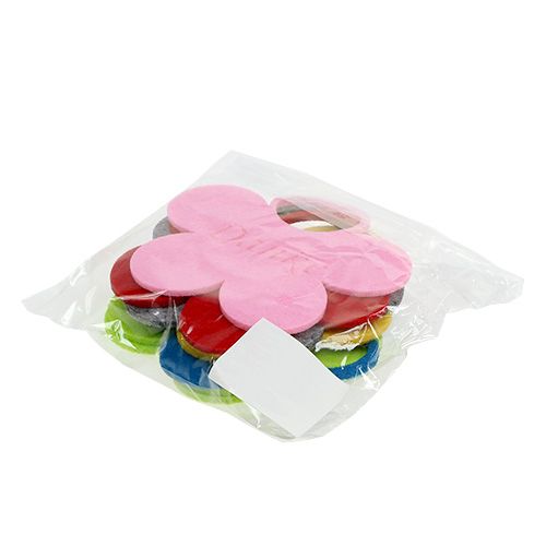 daiktų Veltinis gėlių pakabukas "Ačiū" 10cm 8vnt