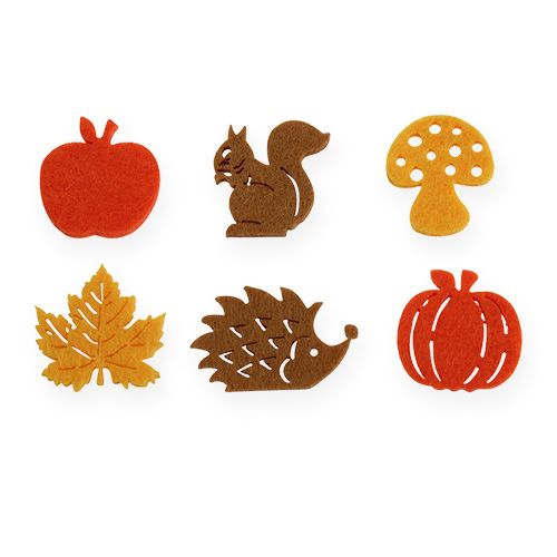 Floristik24 Pabarstytas dekoravimo veltinis 3cm 72 vnt