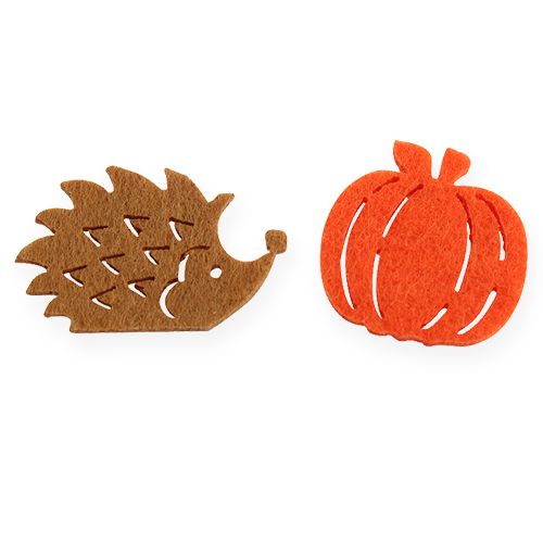 Floristik24 Pabarstytas dekoravimo veltinis 3cm 72 vnt