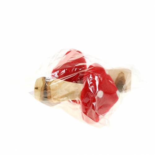 Floristik24 Musmirė rudens puošmena raudona H13,5cm 2vnt