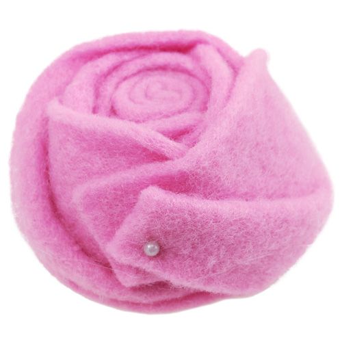 Floristik24 Veltinis rožinis rožinis Ø8cm H4,5cm 6vnt